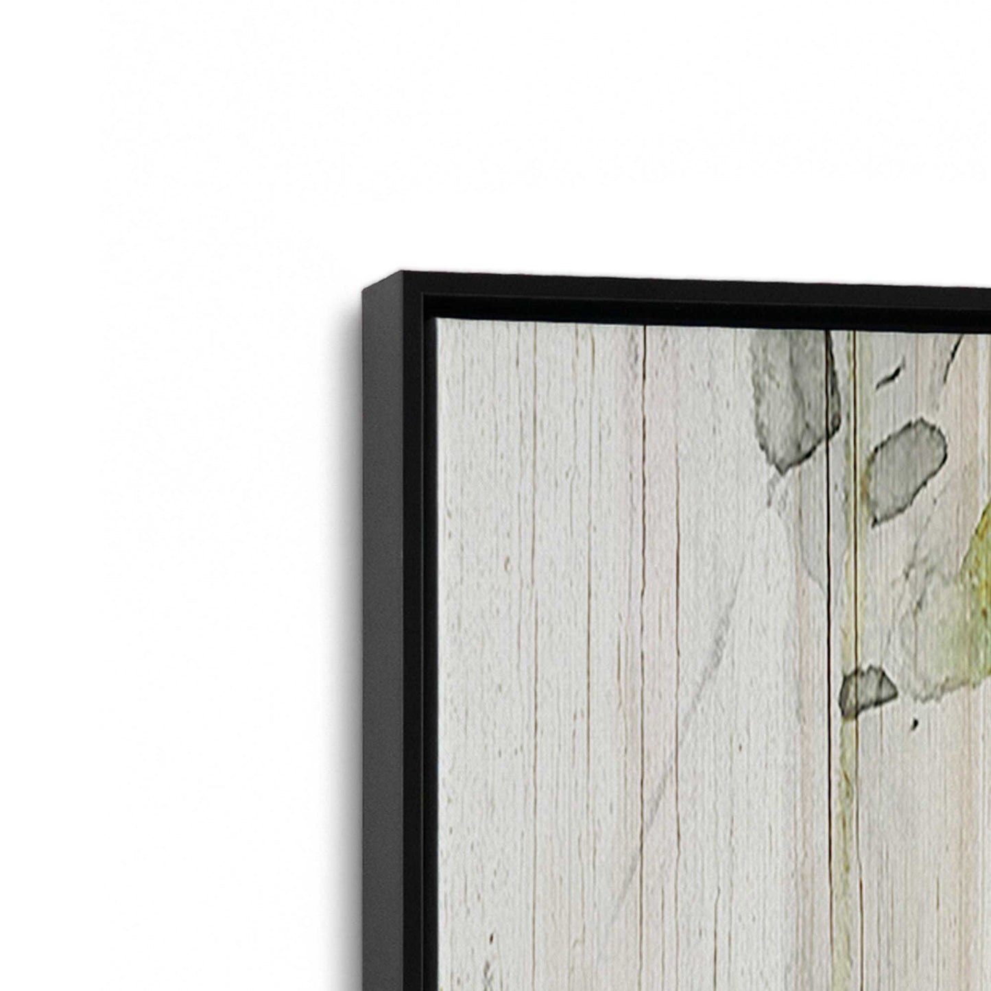 [Color:Satin Black], Picture of art in a Satin Black frame at an angle