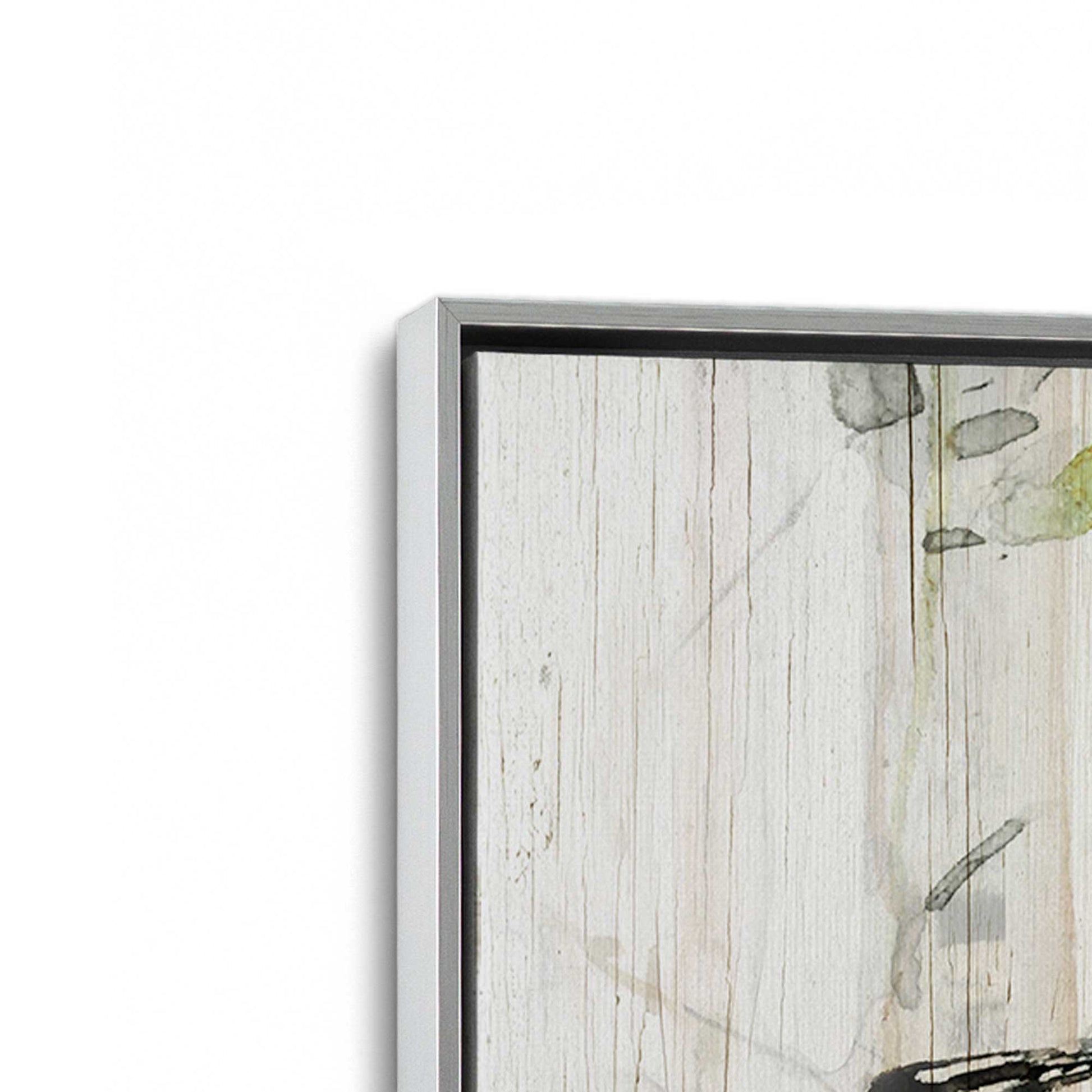 [Color:Polished Chrome], Picture of art in a Polished Chrome frame at an angle