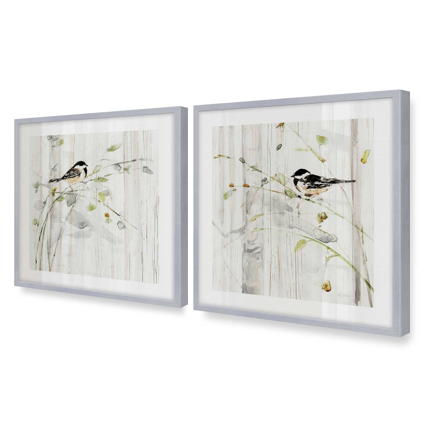 [Color:Polished Chrome], Picture of art in a Polished Chrome frame of the corner
