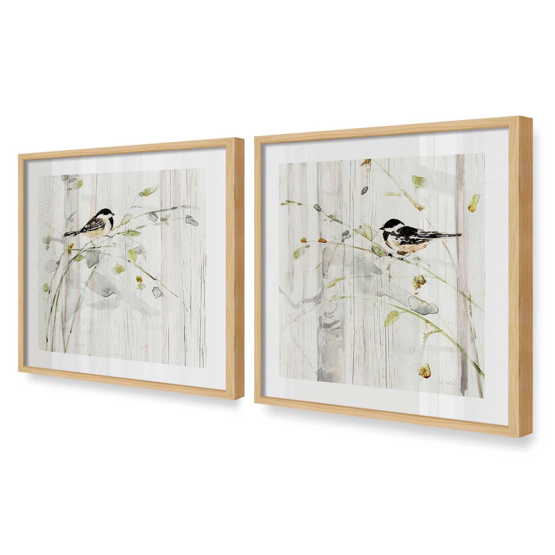 [Color:American Maple], Picture of art in an American Maple frame at an angle
