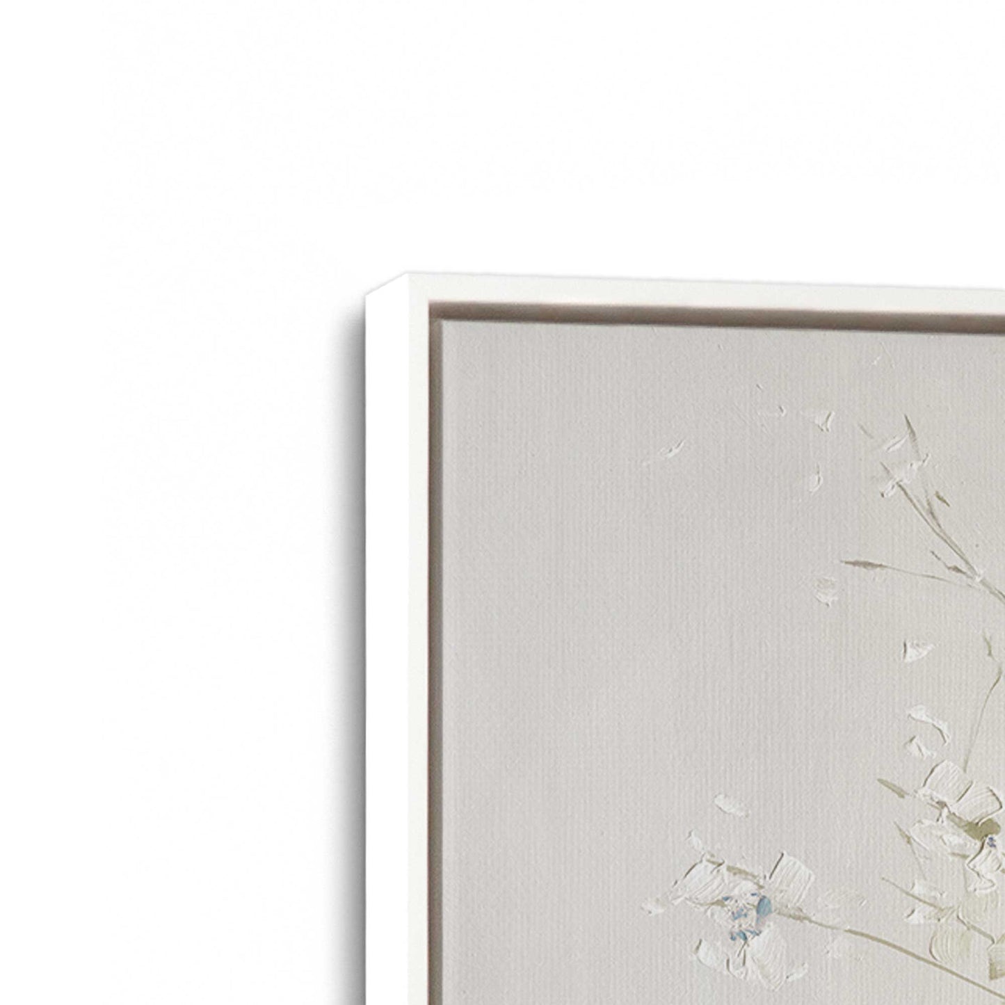 [Color:Opaque White], Picture of art in a White frame at an angle