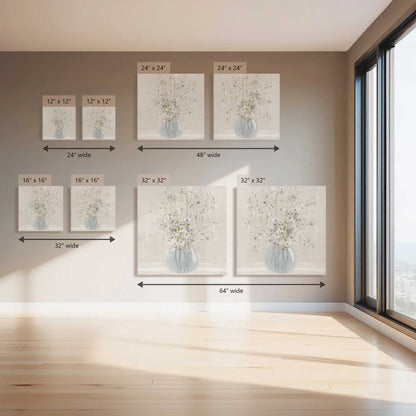Happy Little Blooms, Set of 2 Canvas Prints