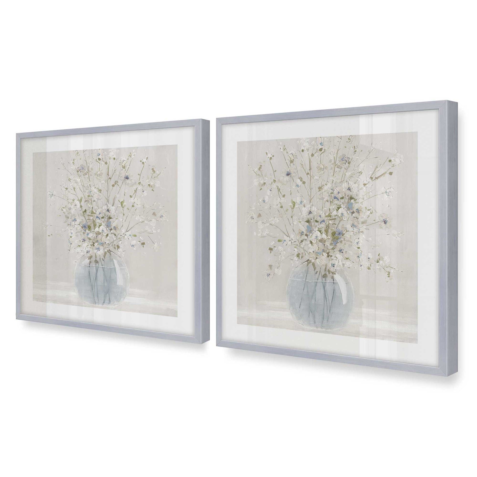 [Color:Polished Chrome], Picture of art in a Polished Chrome frame of the corner