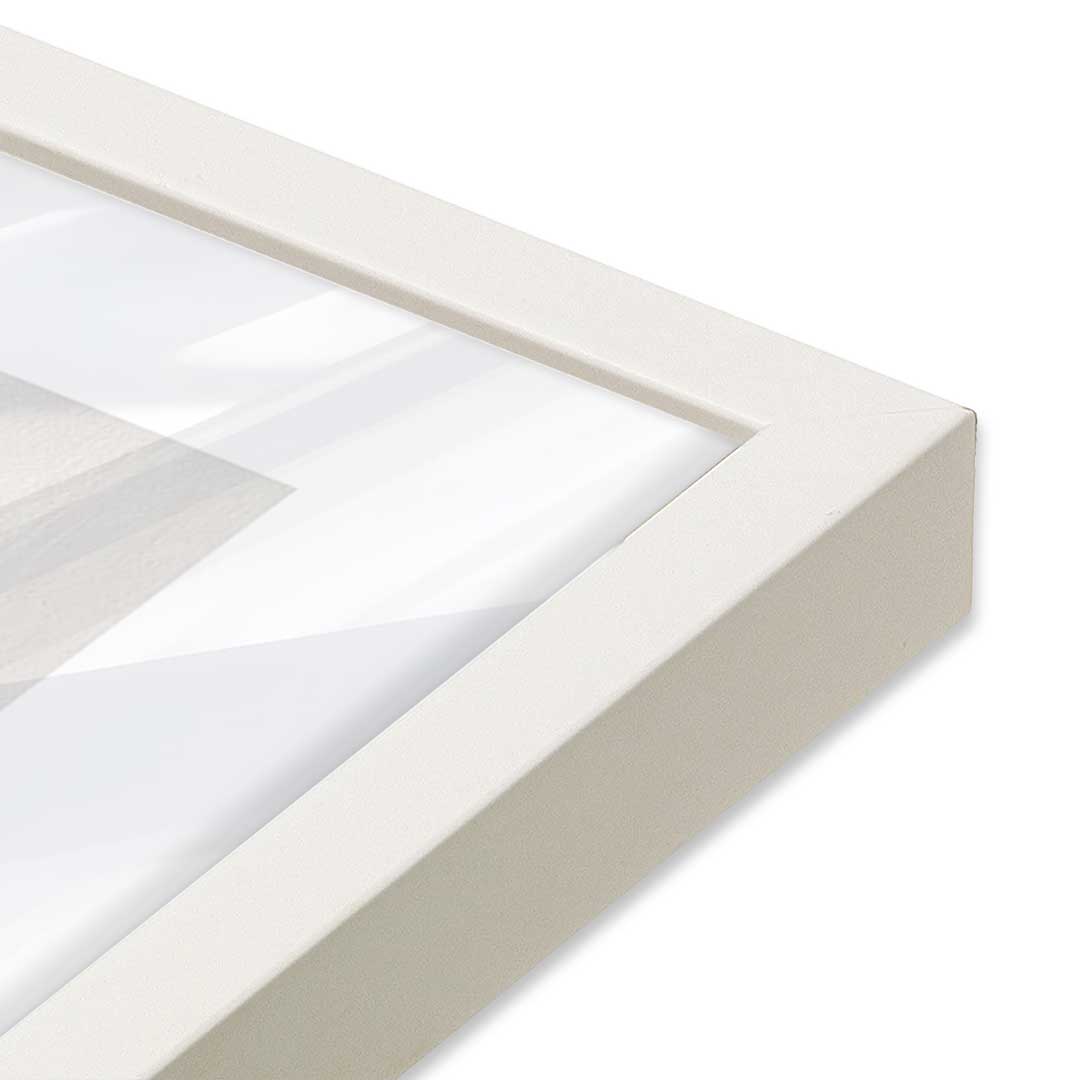 [Color:Opaque White], Picture of art in an Opaque White frame of the corner