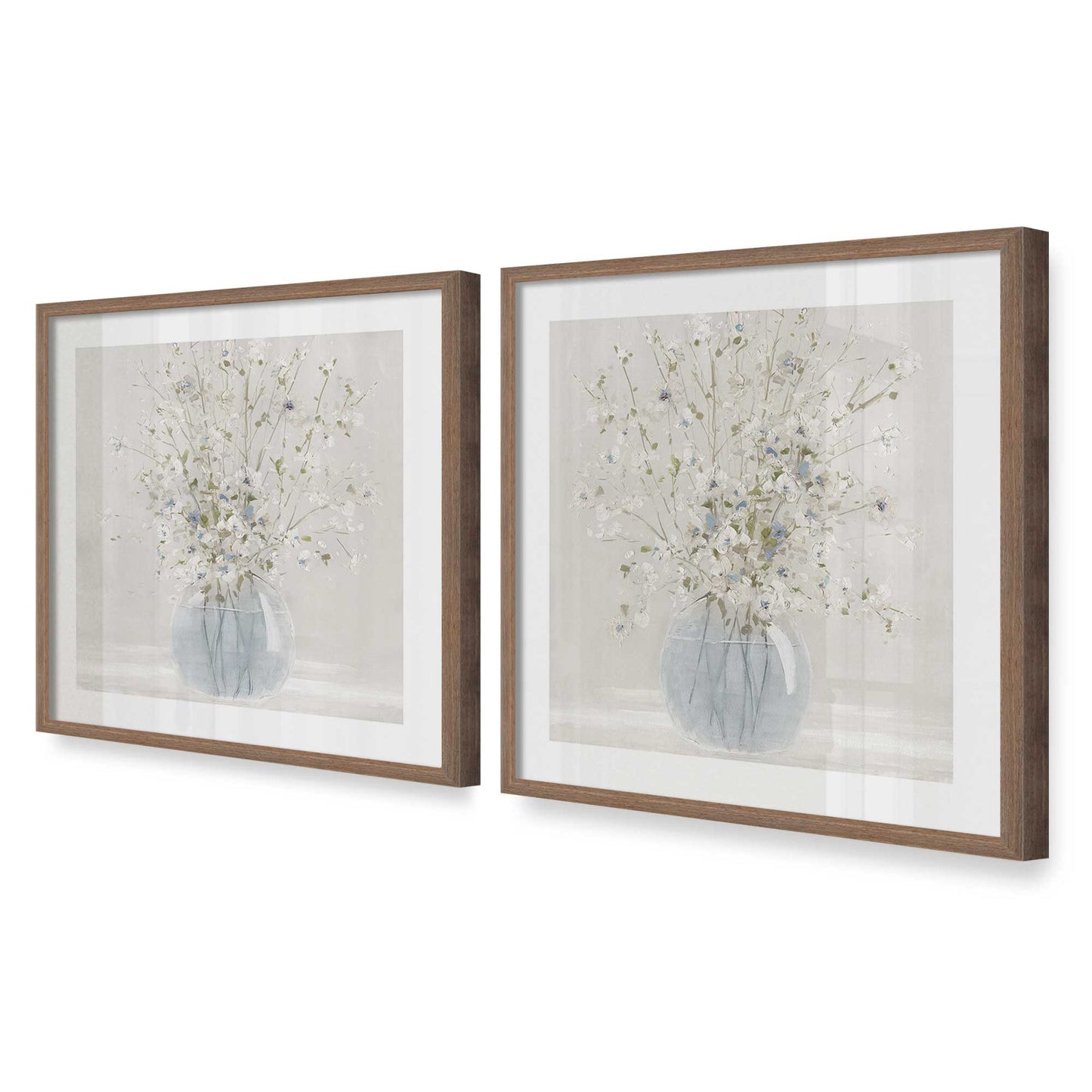 [Color:Walnut], Picture of art in a Walnut frame at an angle