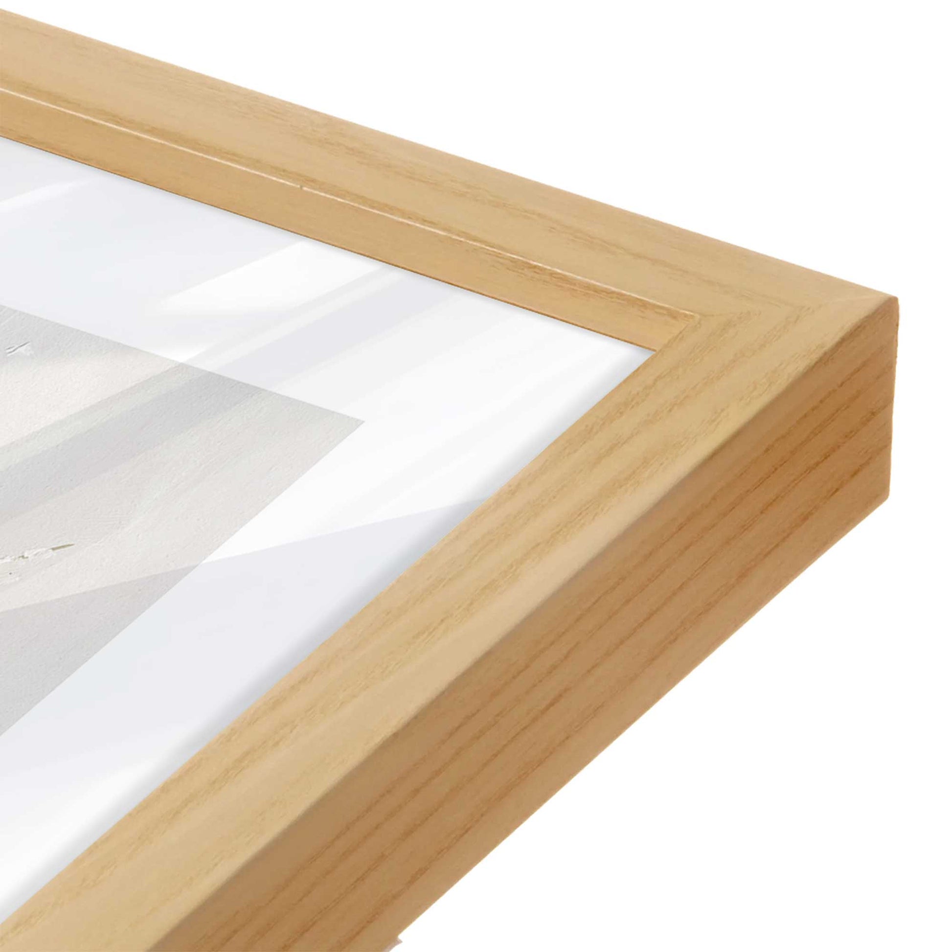 [Color:American Maple], Picture of art in an American Maple frame of the corner