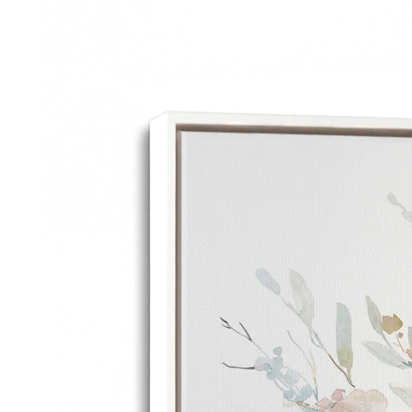 [Color:Opaque White], Picture of art in a White frame at an angle