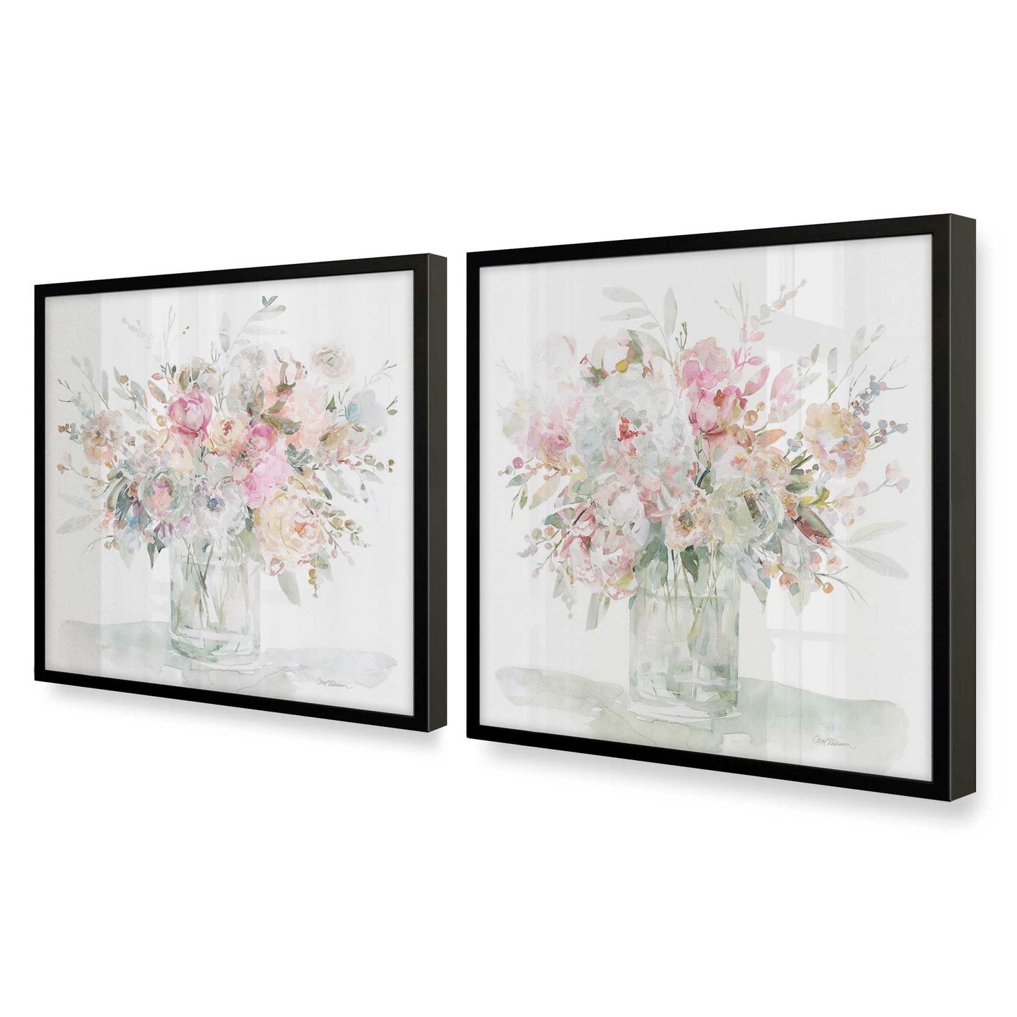 [Color:Satin Black], Picture of art in a Satin Black frame at an angle