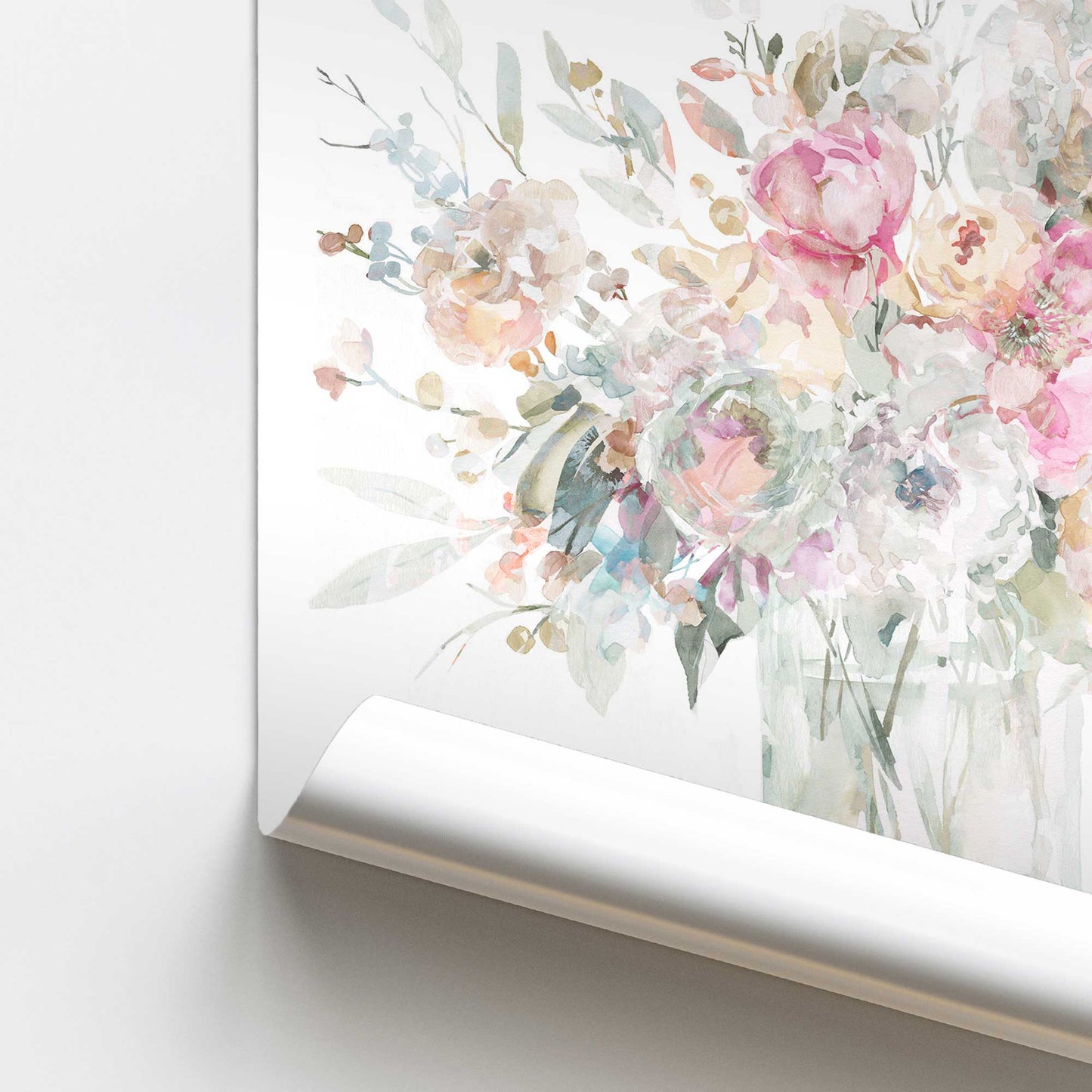 [color:Rolled Print], Picture of close up of art