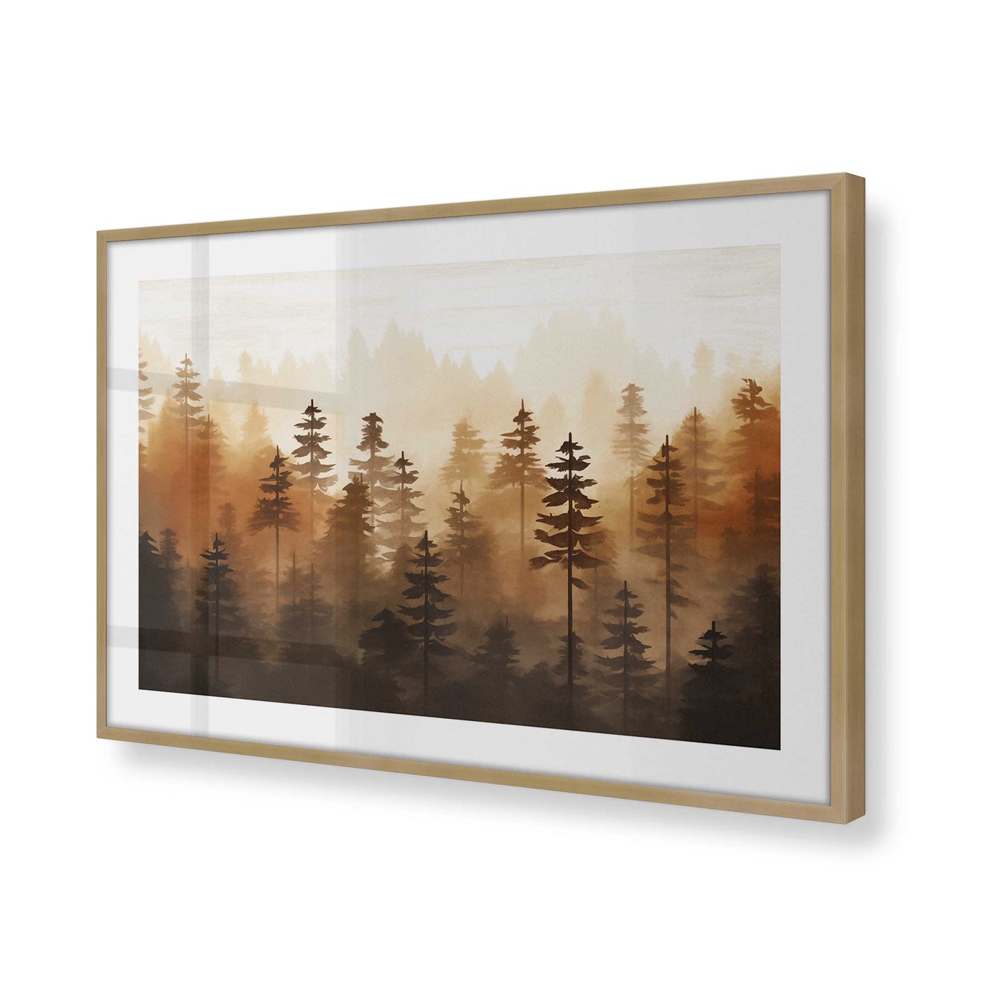 [Color:Brushed Gold], Picture of art in a Brushed Gold frame of the corner