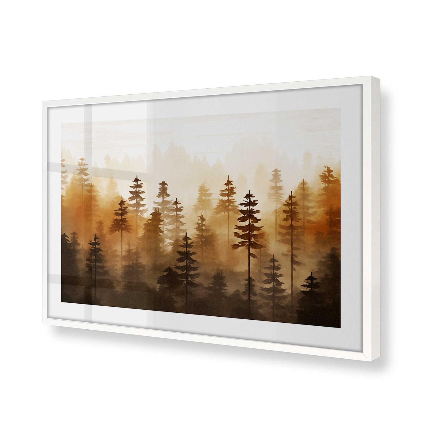 [Color:Opaque White], Picture of art in a Opaque White frame of the corner