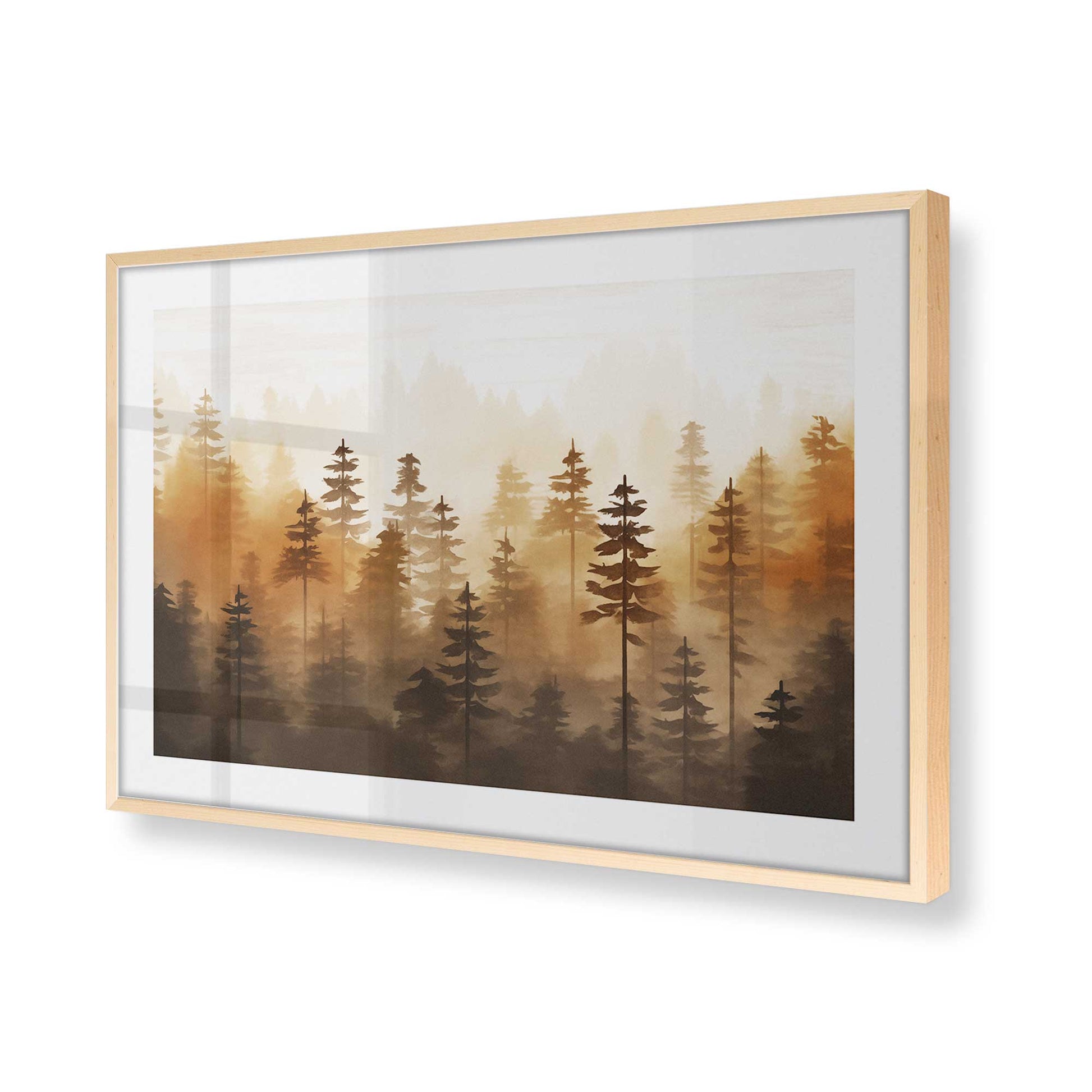 [Color:Raw Maple], Picture of art in a Raw Maple frame of the corner