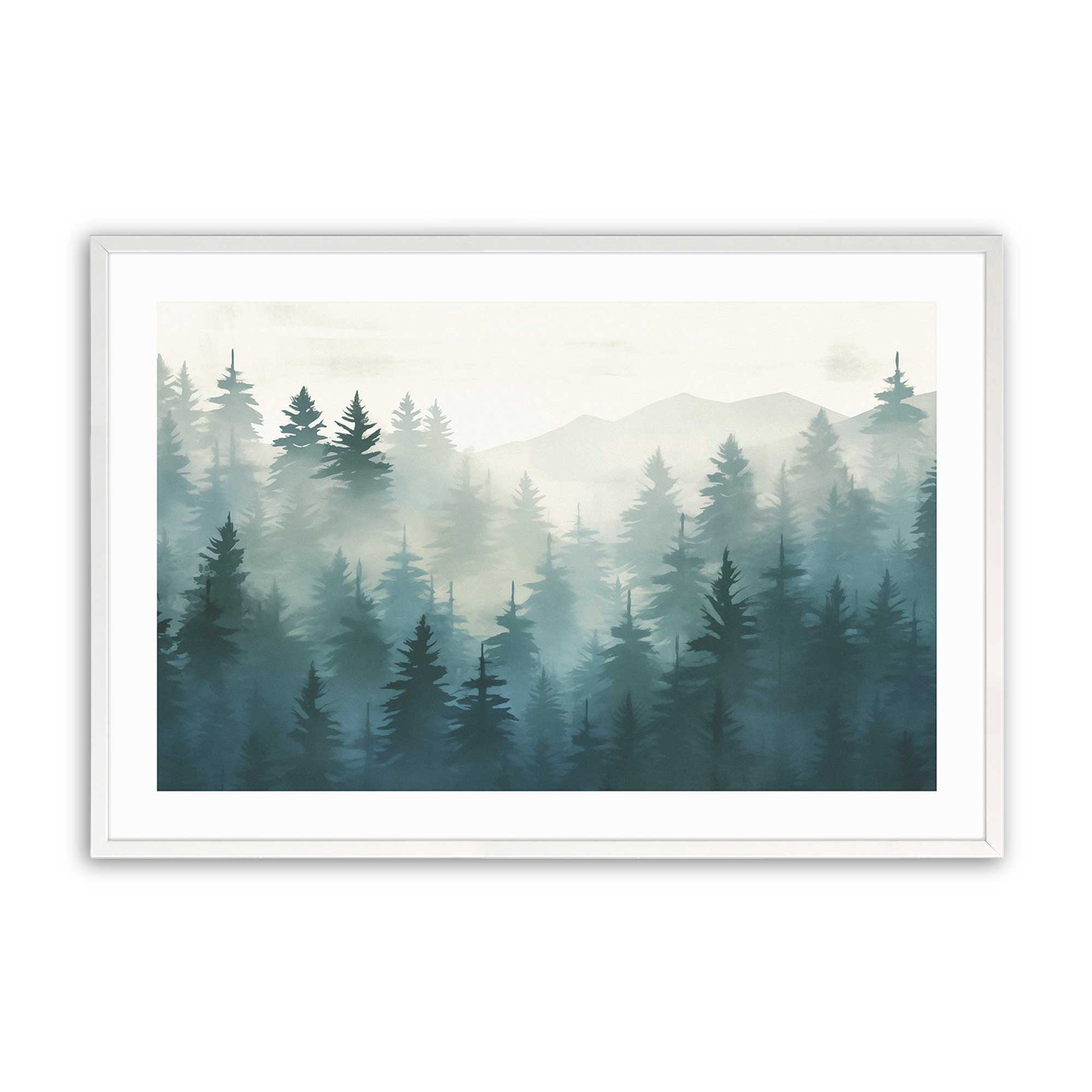 [Color:Opaque White], Picture of art in a Opaque White frame