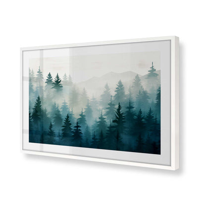 [Color:Opaque White], Picture of art in a Opaque White frame of the corner