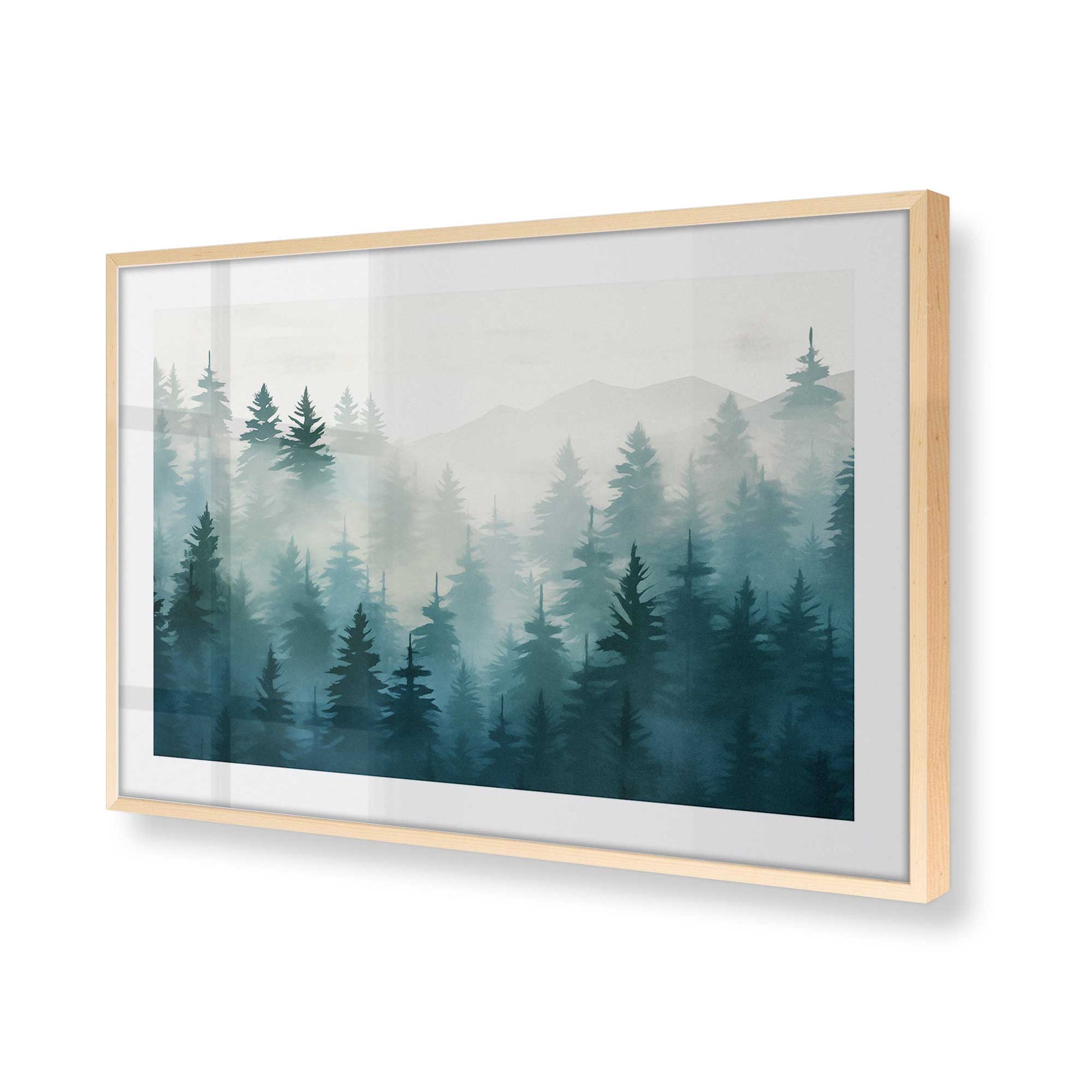 [Color:Raw Maple], Picture of art in a Raw Maple frame of the corner