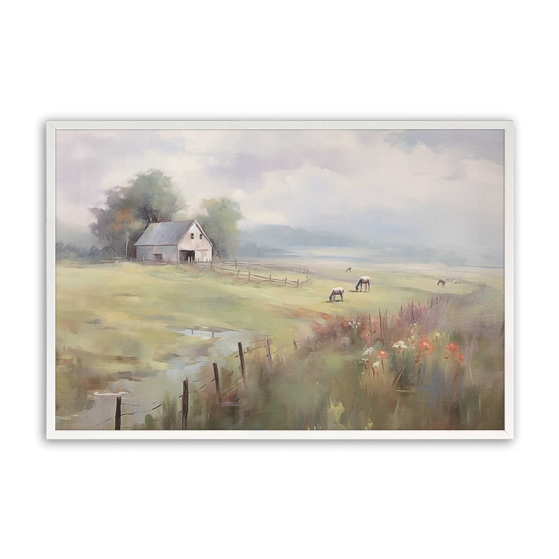 [Color:Opaque White], Picture of art in a Opaque White frame