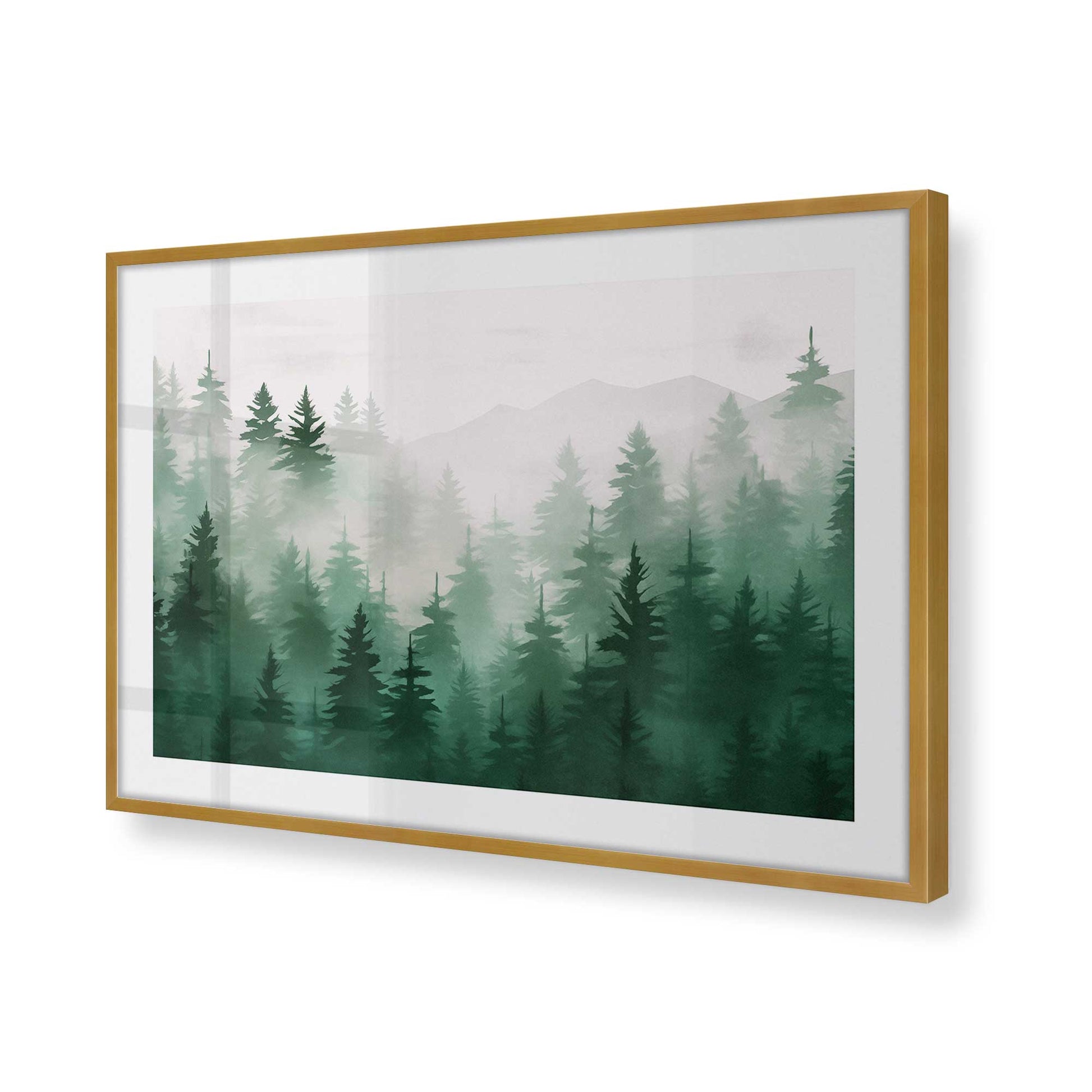 [Color:Polished Gold], Picture of art in a Polished Gold frame of the corner