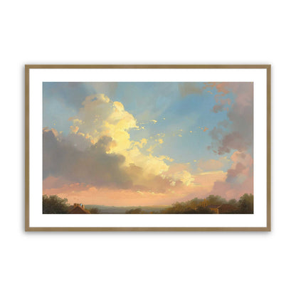 [Color:Brushed Gold], Picture of art in a Brushed Gold frame