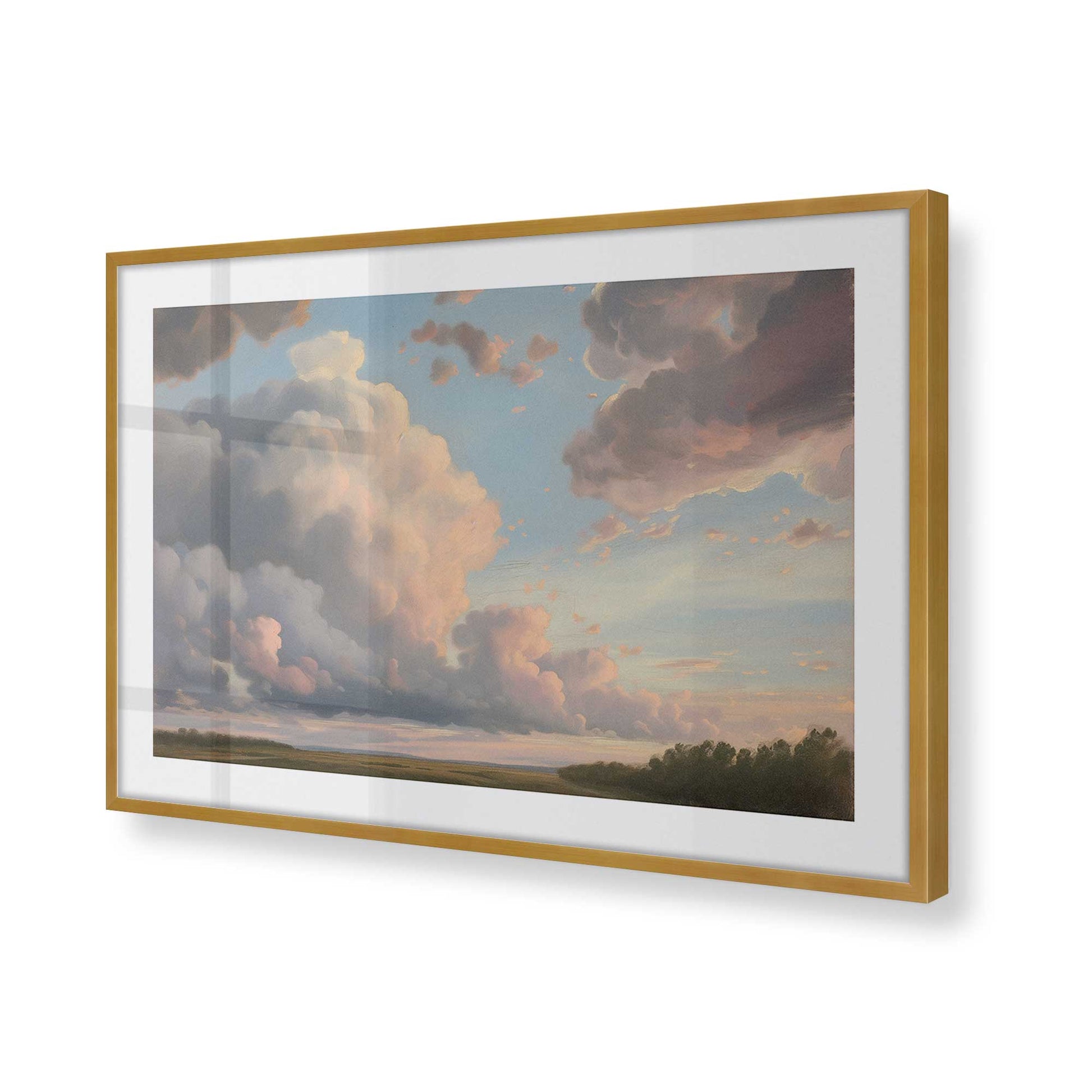 [Color:Polished Gold], Picture of art in a Polished Gold frame of the corner