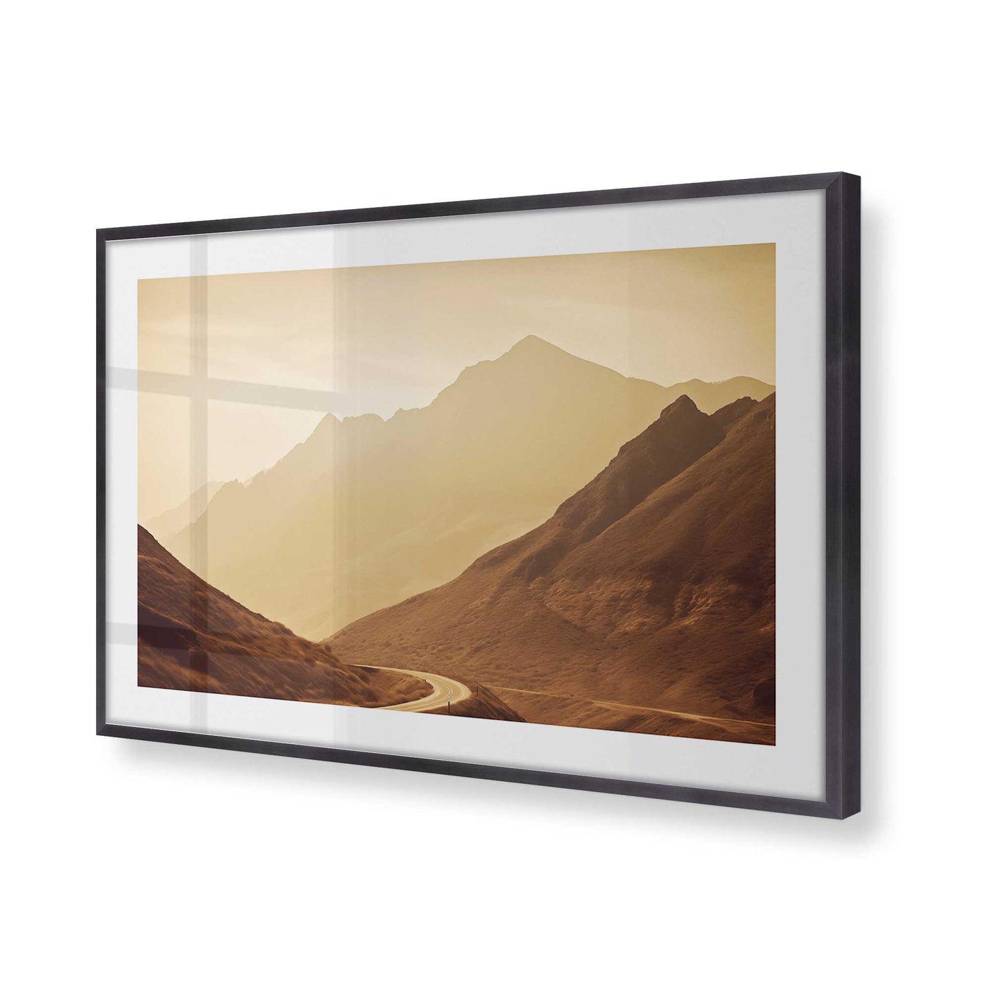 [Color:Weathered Zinc], Picture of art in a Weathered Zinc frame of the corner