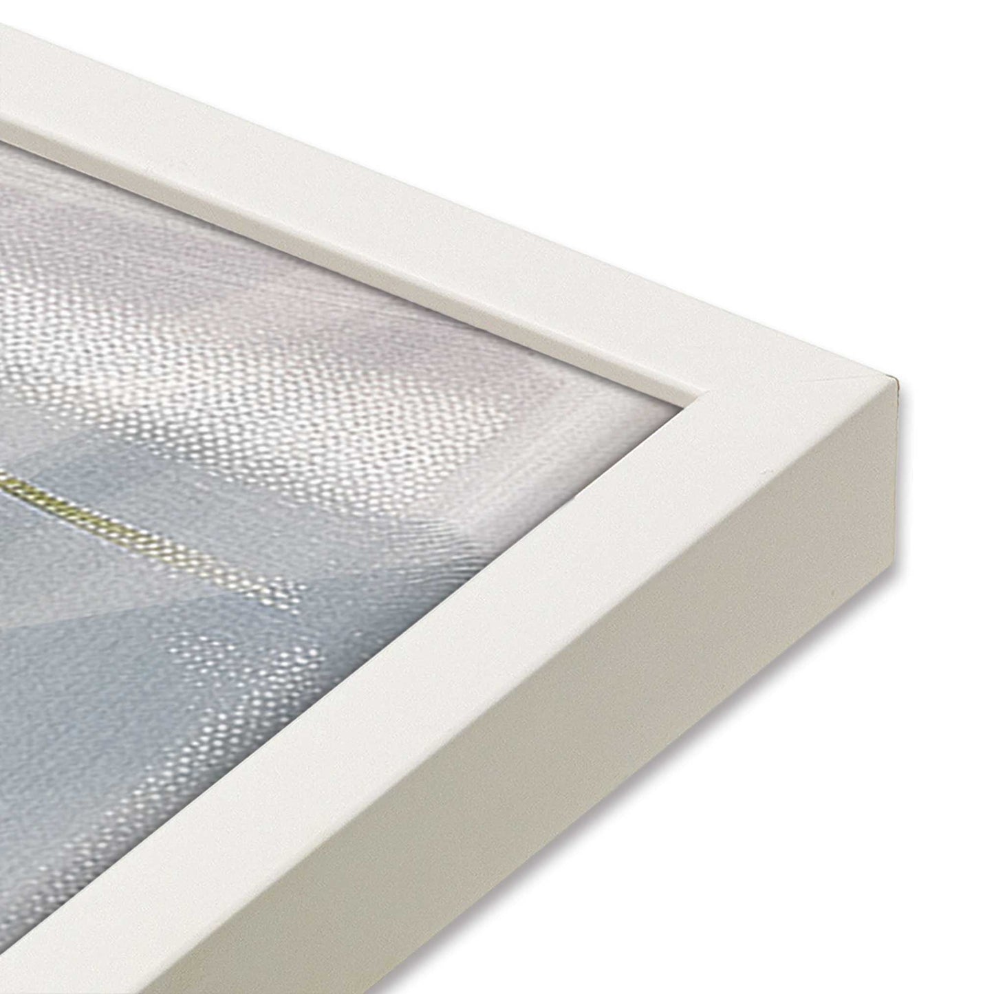 [Color:Opaque White], Picture of art in a Opaque White frame at an angle
