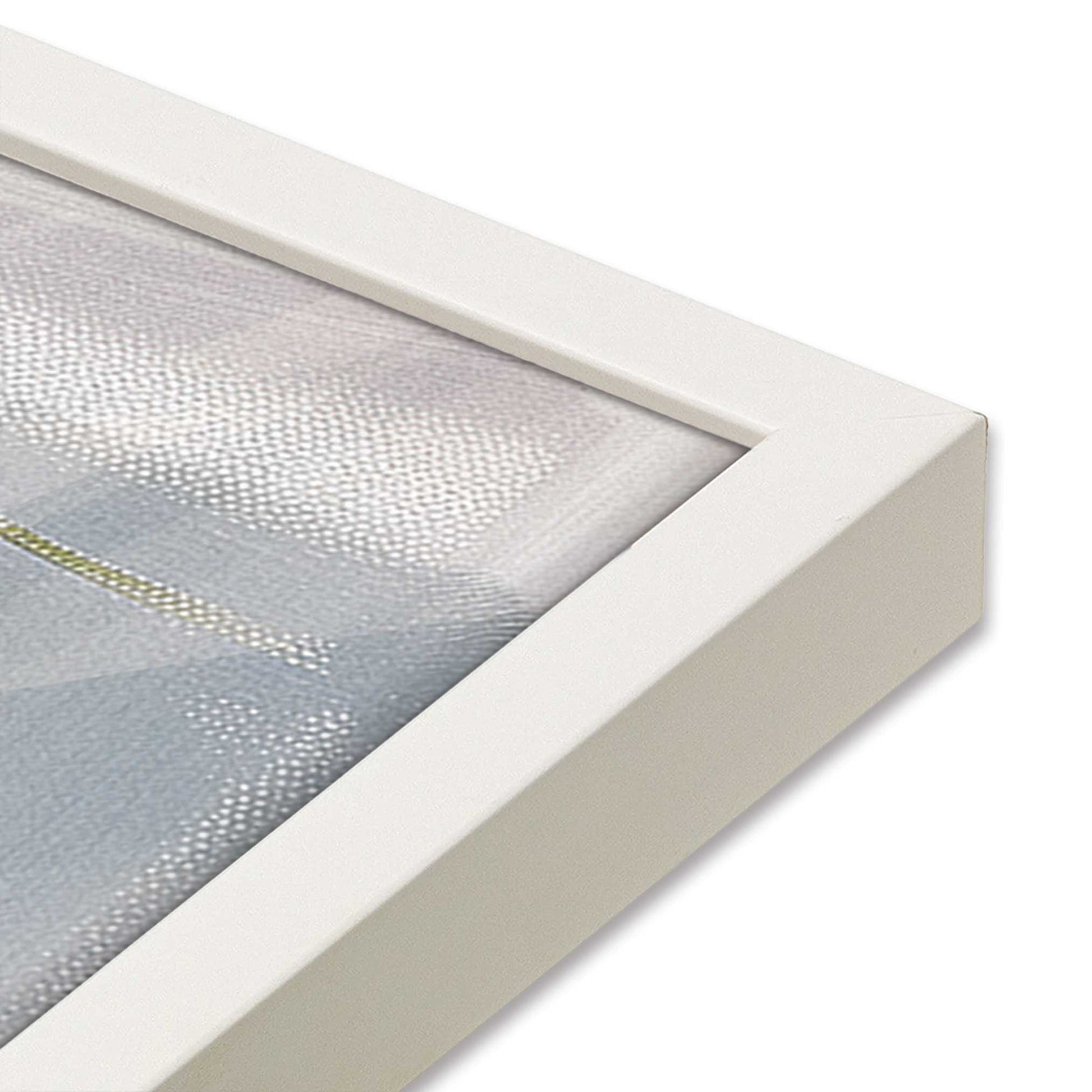 [Color:Opaque White], Picture of art in a Opaque White frame at an angle