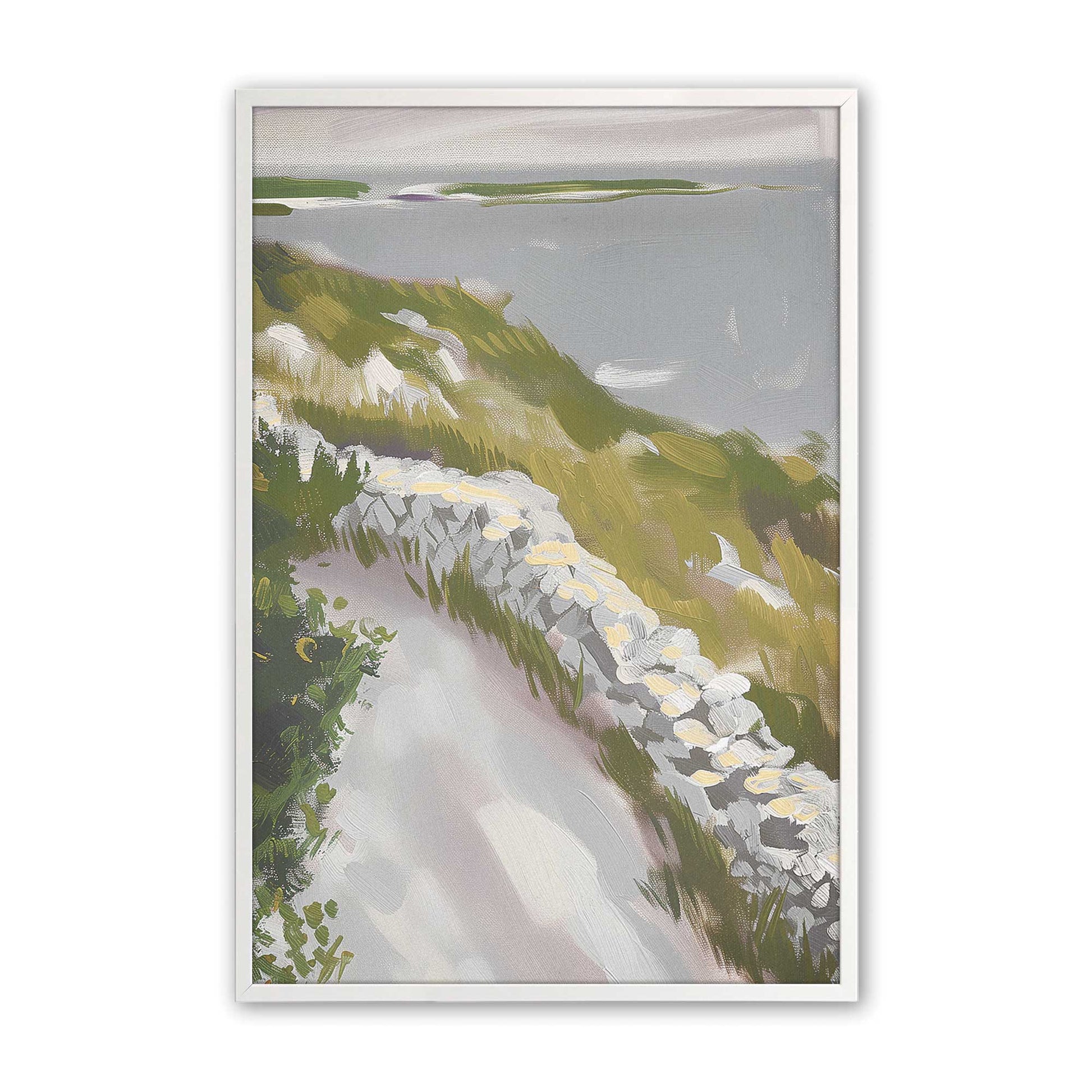 [Color:Opaque White], Picture of art in a Opaque White frame