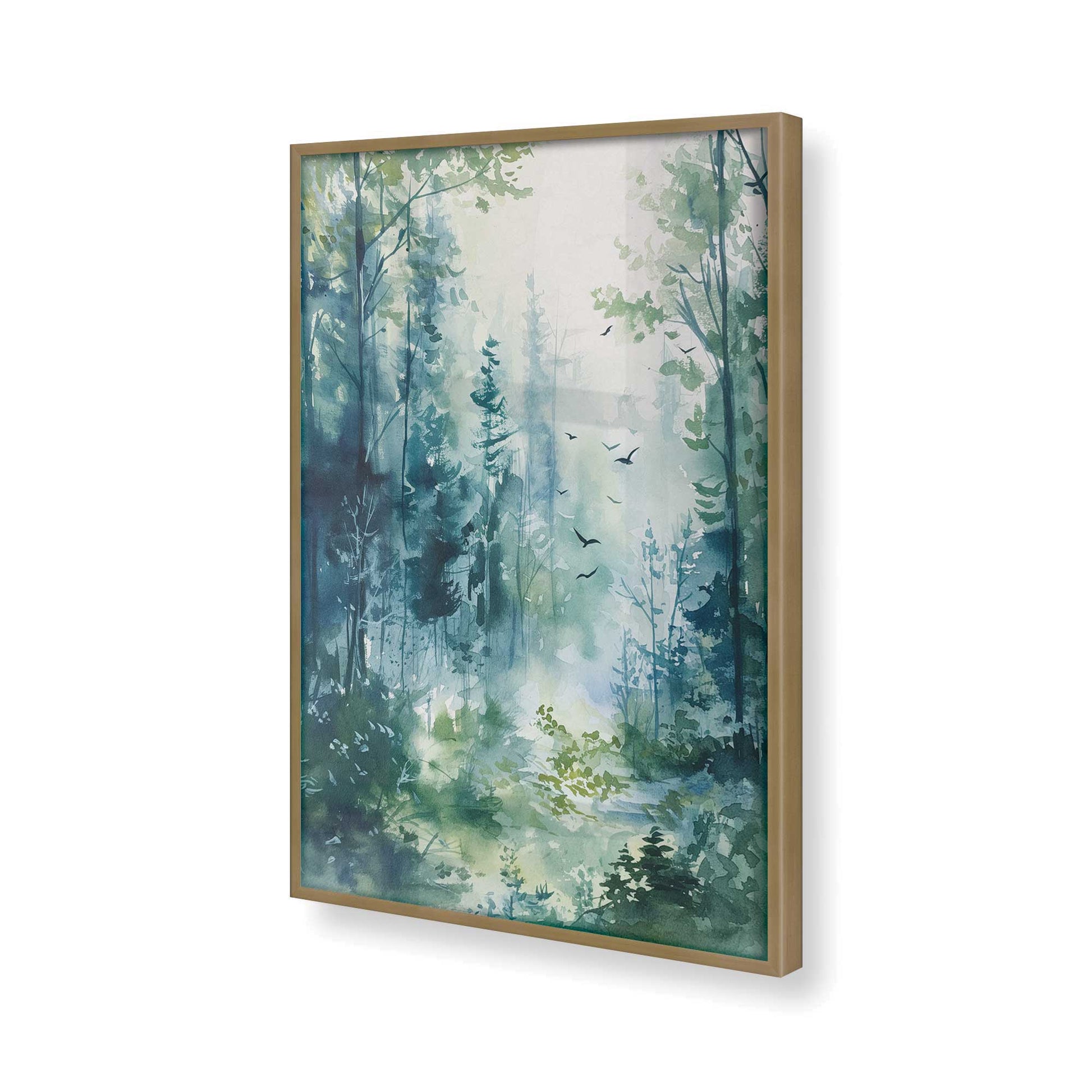 [Color:Brushed Gold], Picture of art in a Brushed Gold frame of the corner