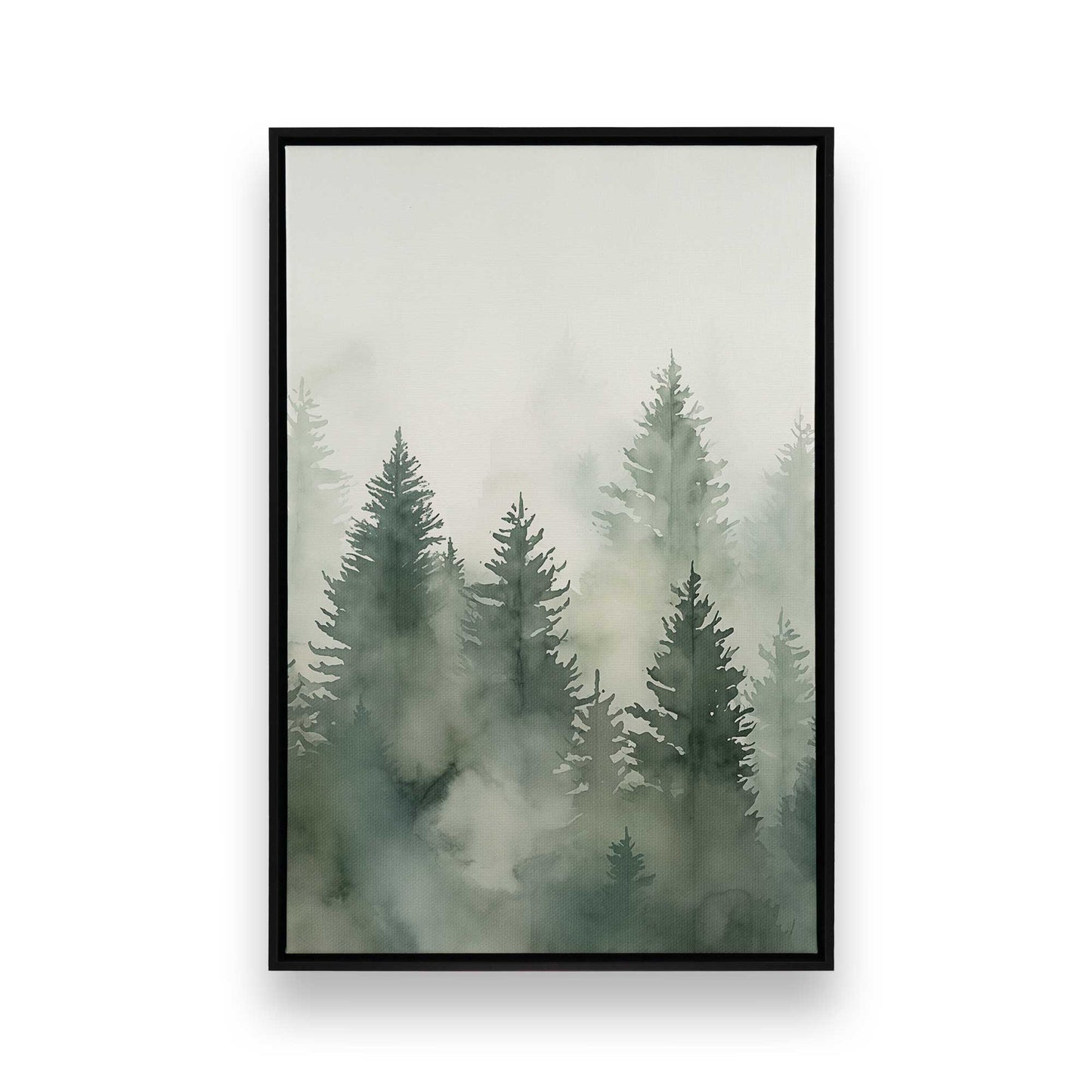 Foggy Pines Canvas Print, Set of 3