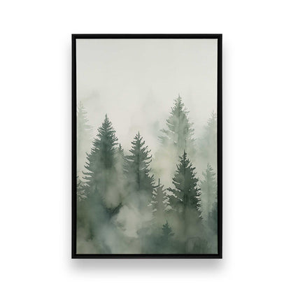 Foggy Pines Canvas Print, Set of 3