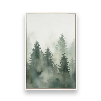 Foggy Pines Canvas Print, Set of 3
