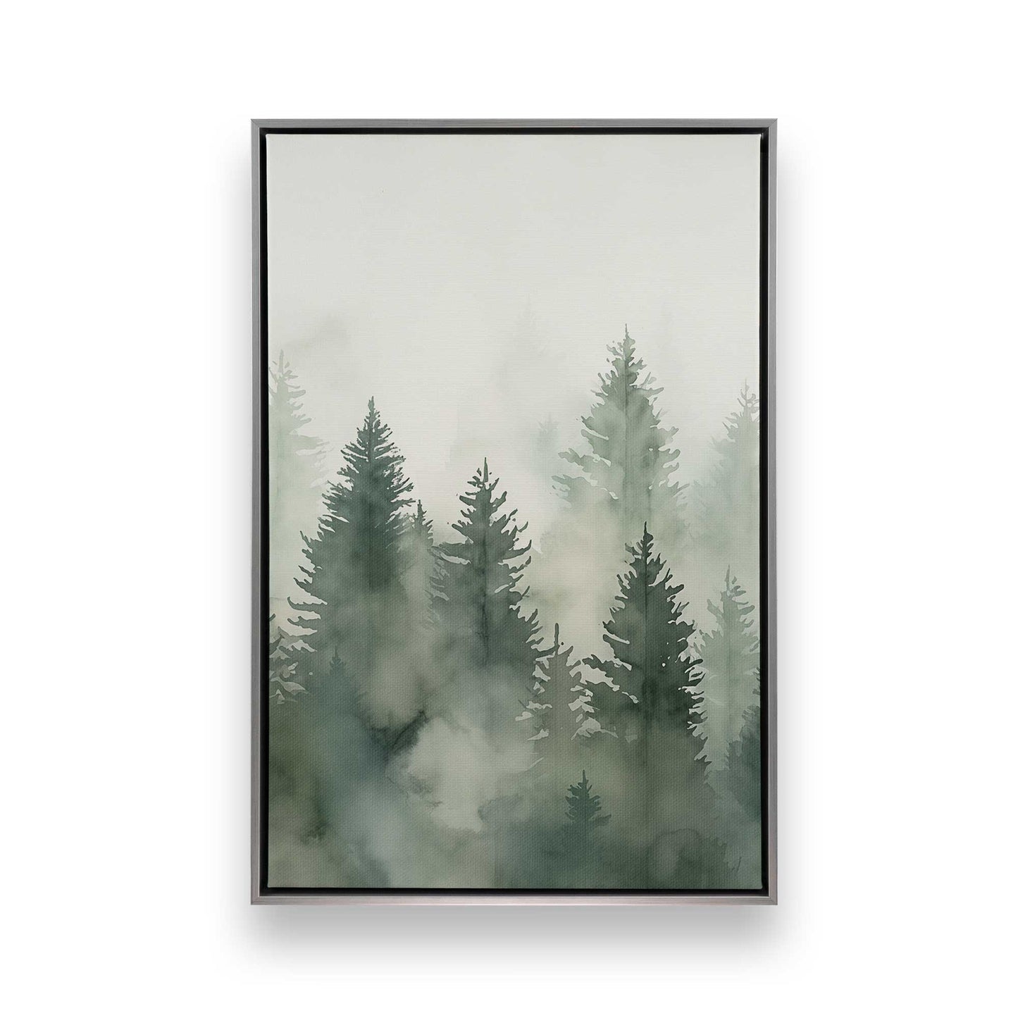 Foggy Pines Canvas Print, Set of 3