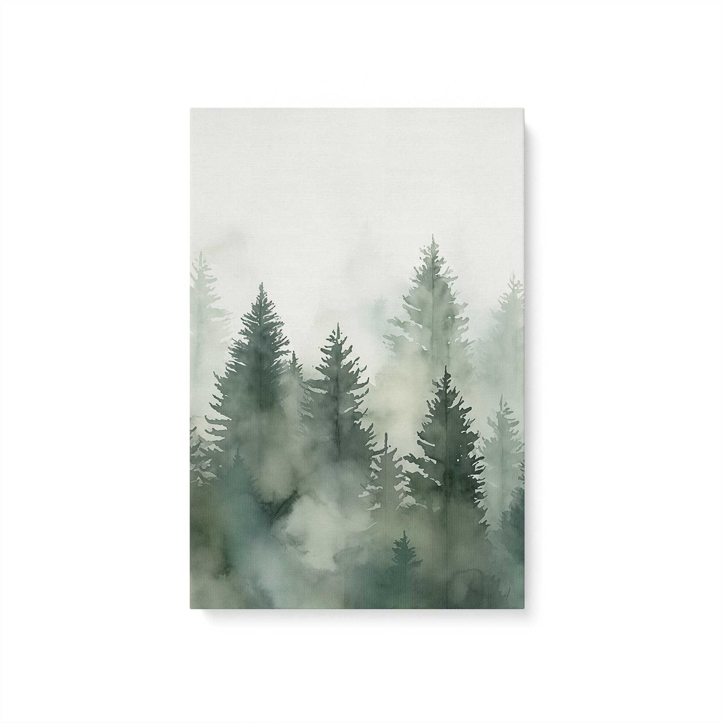 Foggy Pines Canvas Print, Set of 3