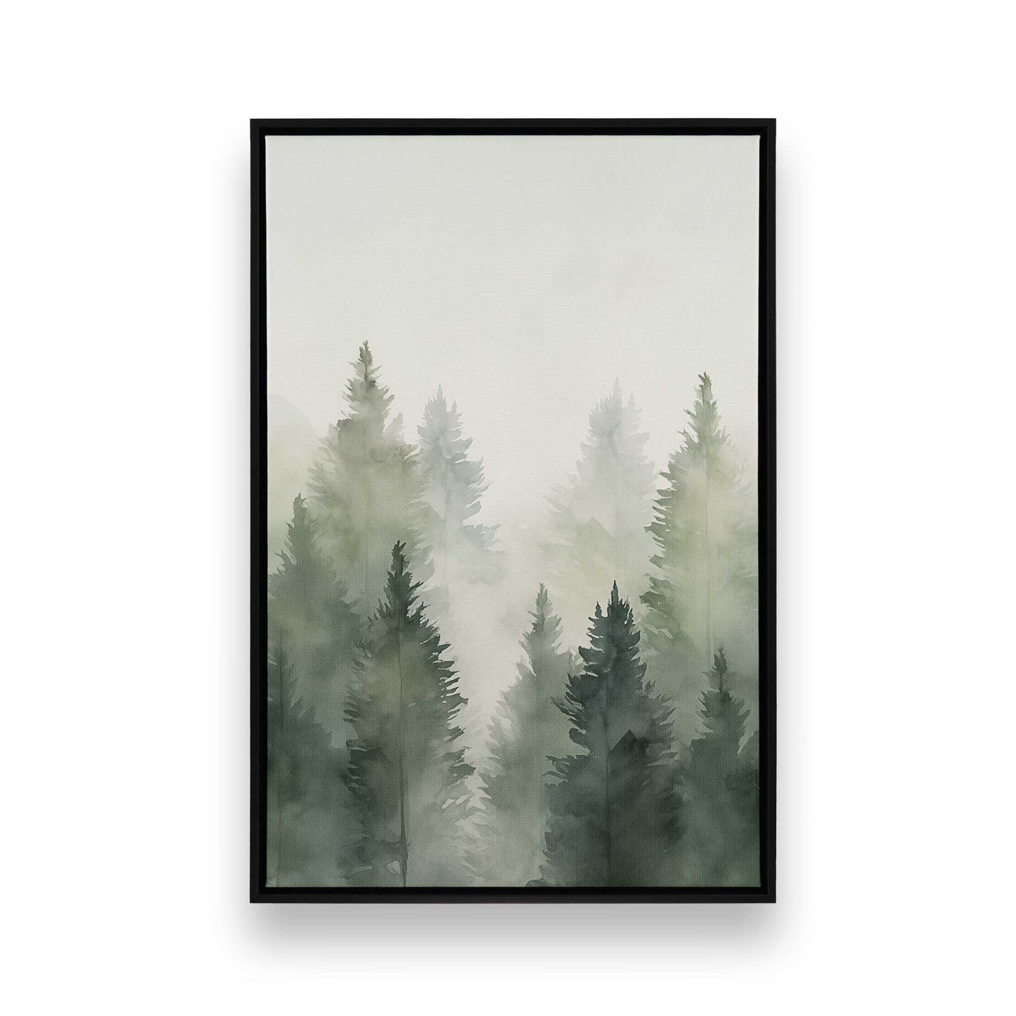 Foggy Pines Canvas Print, Set of 3