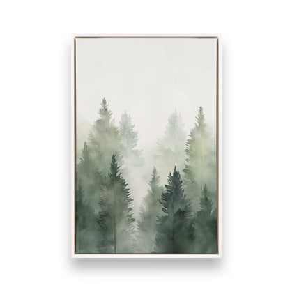 Foggy Pines Canvas Print, Set of 3