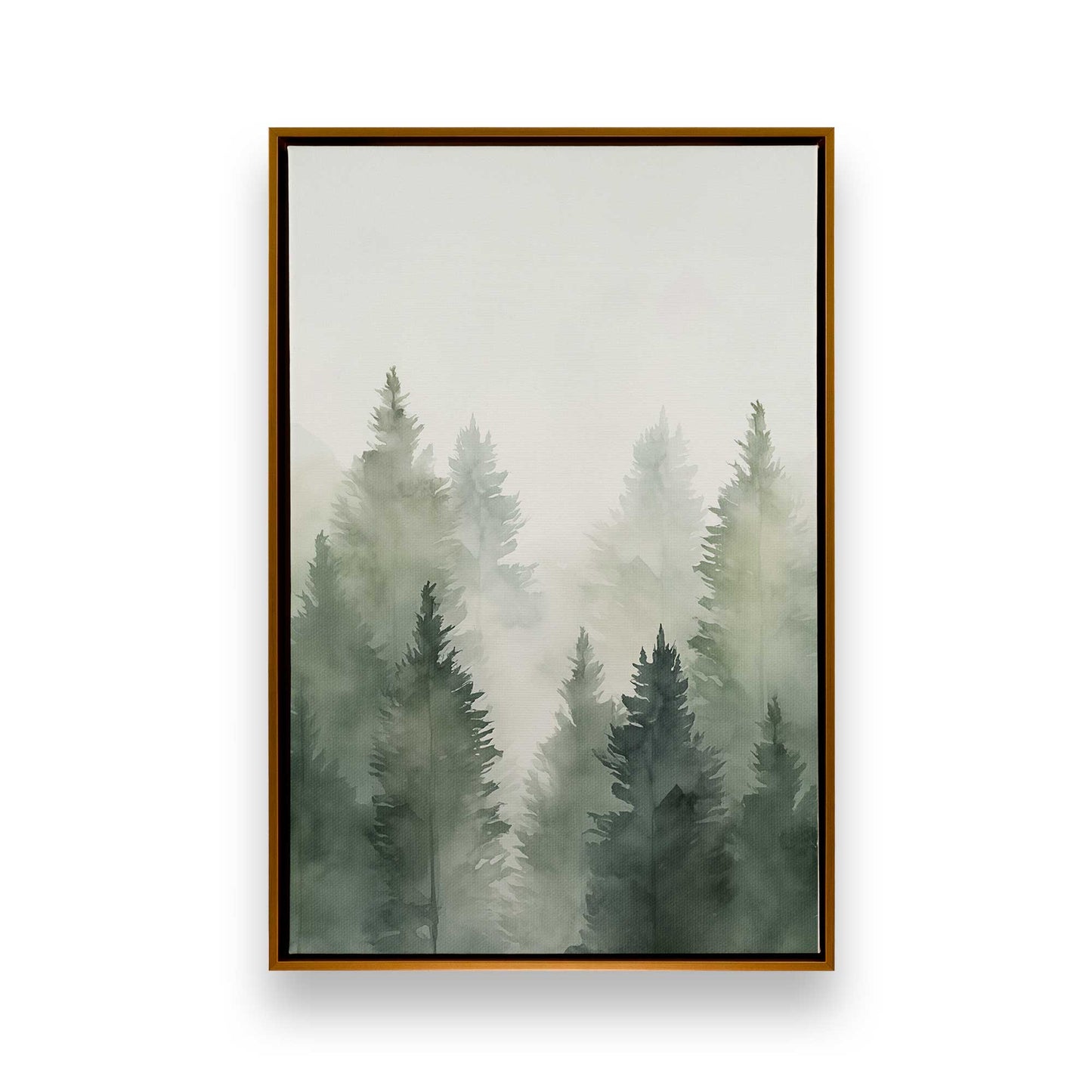 Foggy Pines Canvas Print, Set of 3