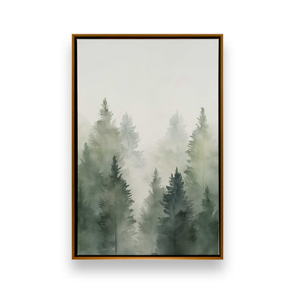 Foggy Pines Canvas Print, Set of 3