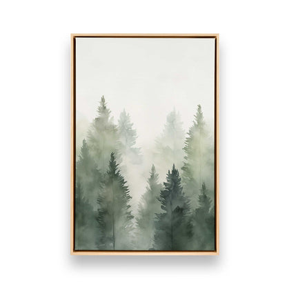 Foggy Pines Canvas Print, Set of 3