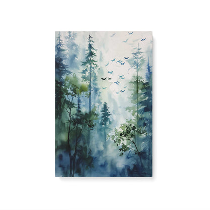 Charming Forest Scene Canvas Print, Set of 2