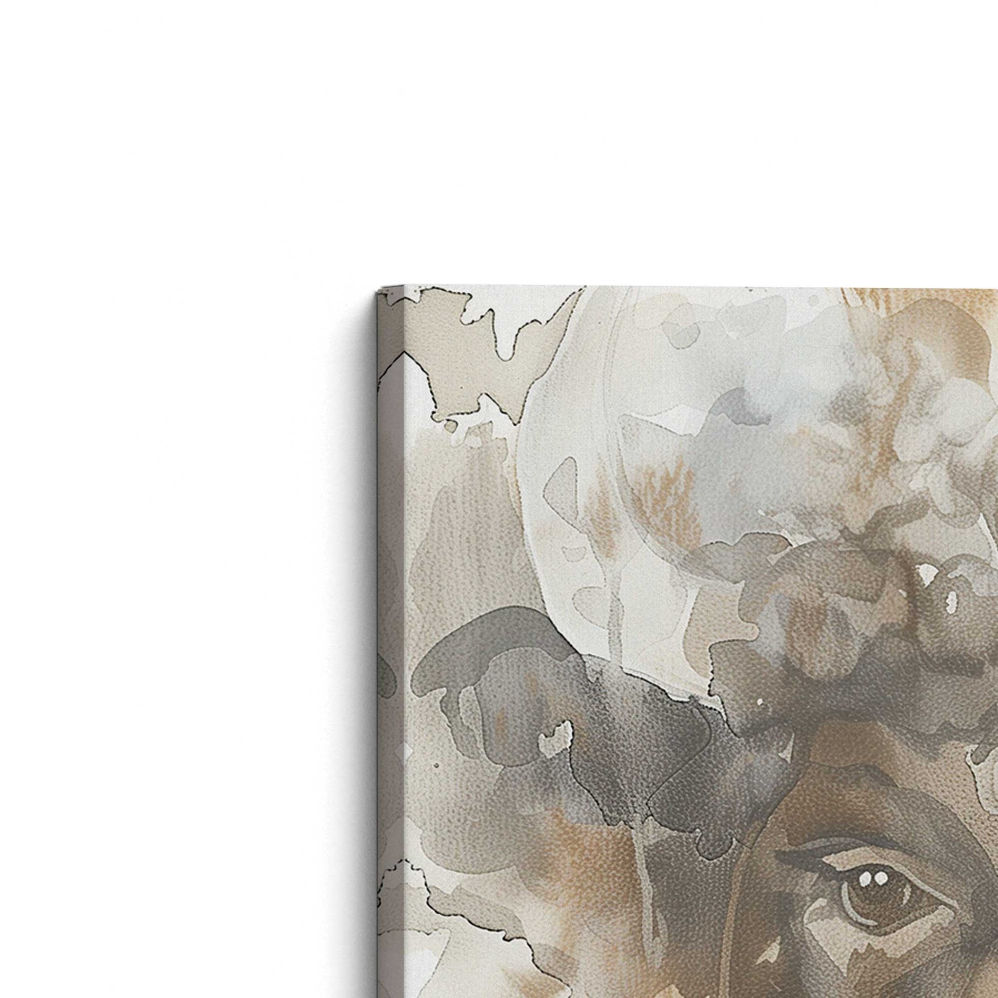 [Color:Stretched Canvas], Picture of the corner of the art