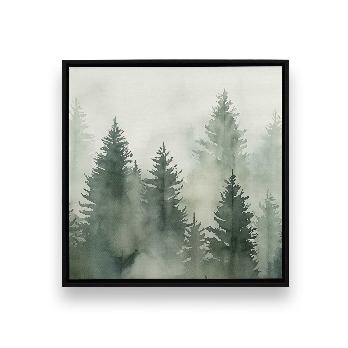 Hazy Forest Morning Canvas Print, Set of 3