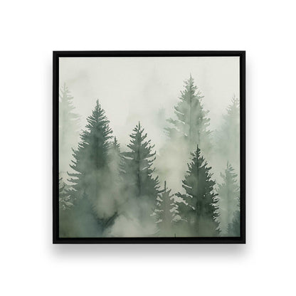 Hazy Forest Morning Canvas Print, Set of 3