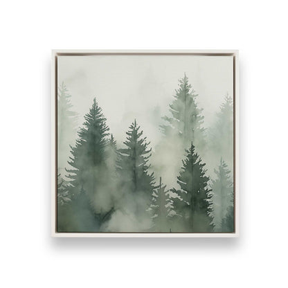 Hazy Forest Morning Canvas Print, Set of 3
