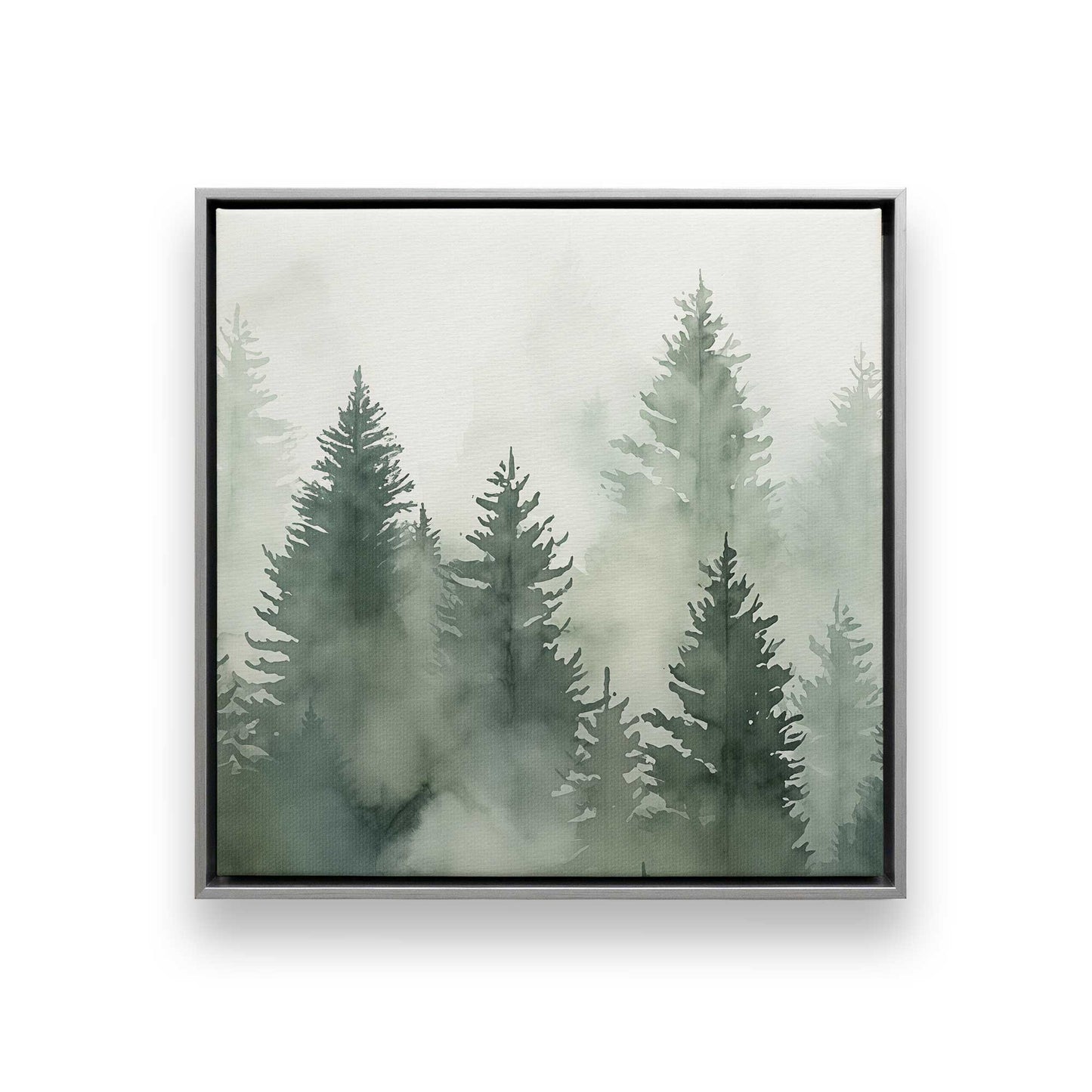 Hazy Forest Morning Canvas Print, Set of 3