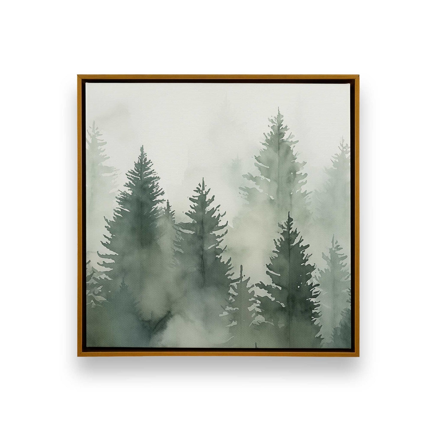 Hazy Forest Morning Canvas Print, Set of 3