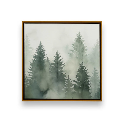 Hazy Forest Morning Canvas Print, Set of 3