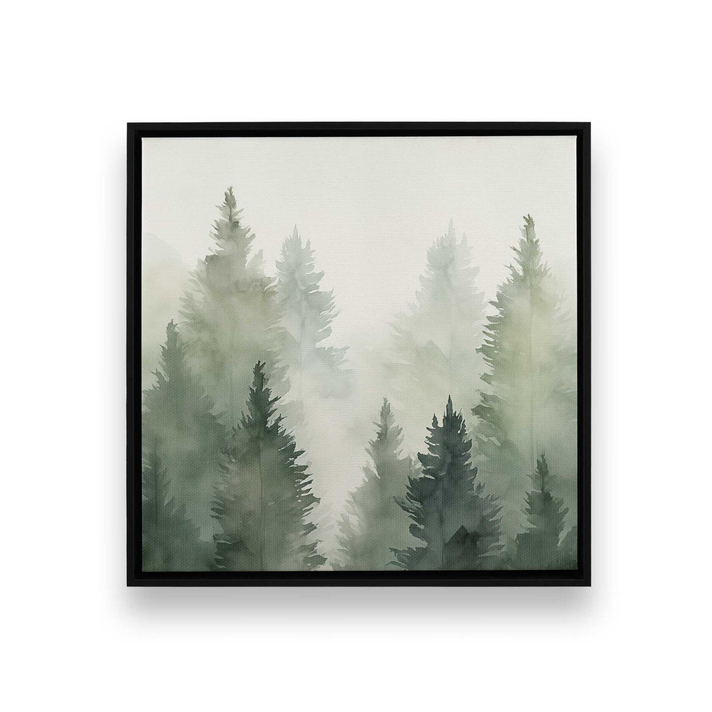 Hazy Forest Morning Canvas Print, Set of 3