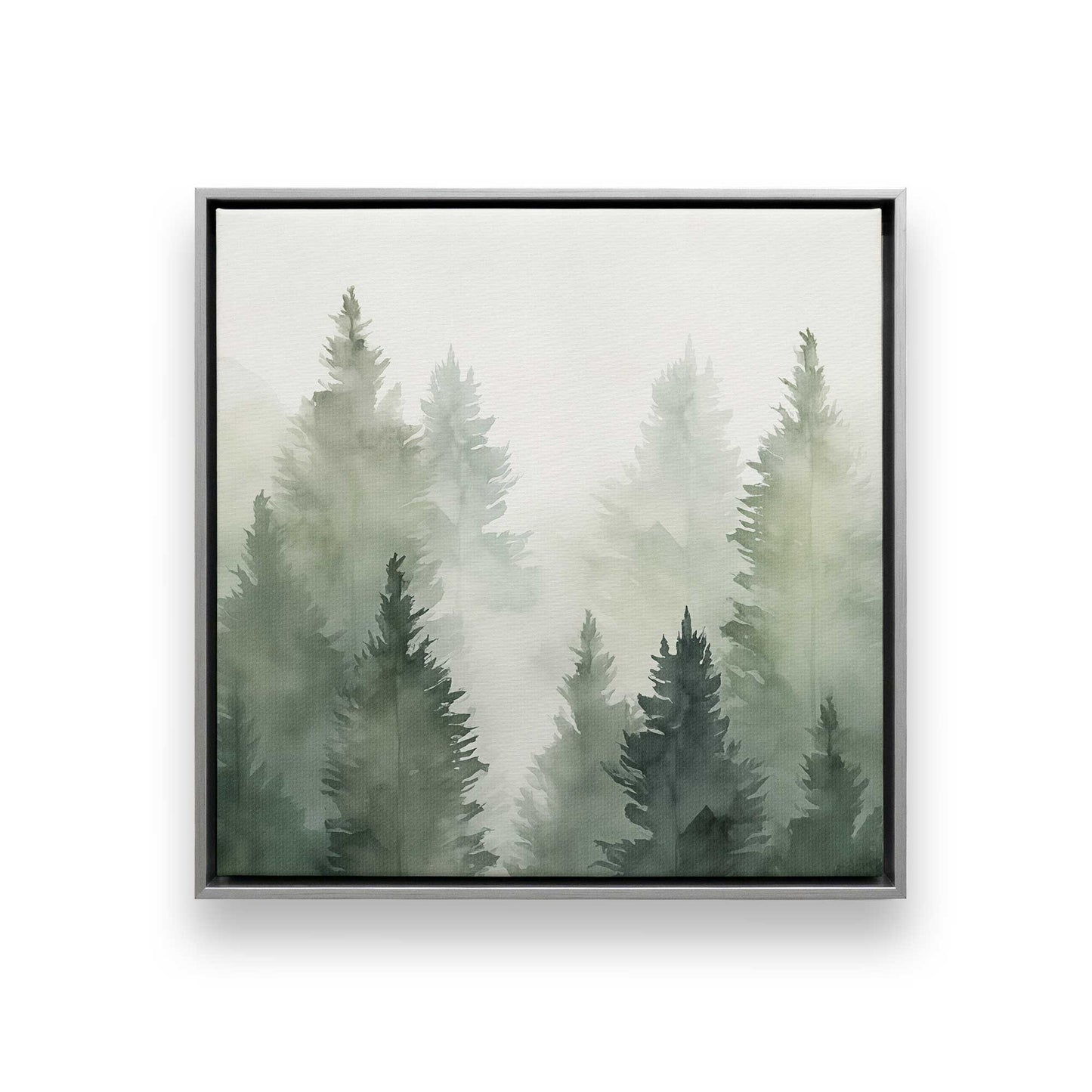 Hazy Forest Morning Canvas Print, Set of 3