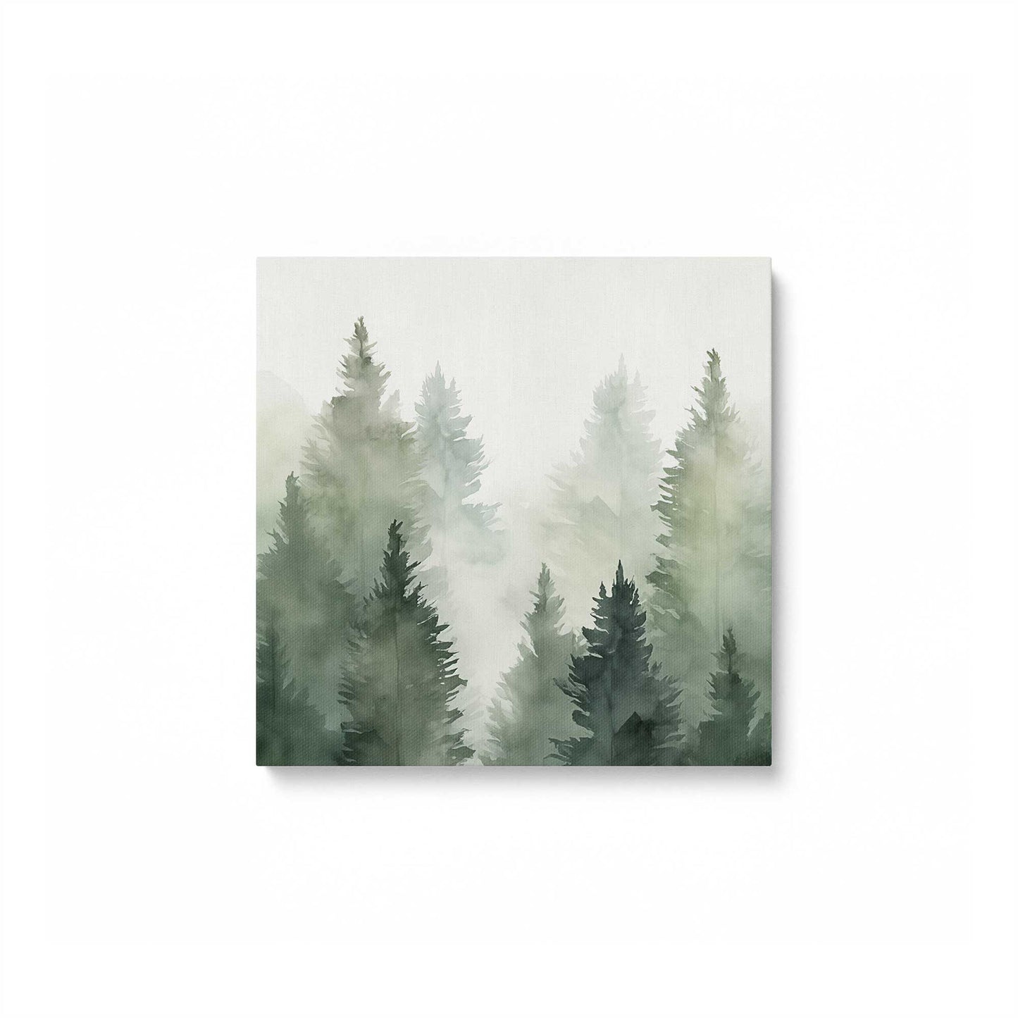 Hazy Forest Morning Canvas Print, Set of 3