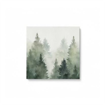 Hazy Forest Morning Canvas Print, Set of 3